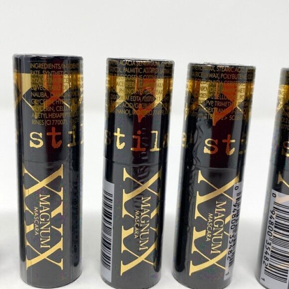 6 STILLA Magnum XXX Black Mascara .24oz ea Travel 6 pack w seal.     NEW - Picture 1 of 1